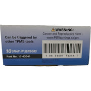 DURAFORCE Xtra-Seal 17-43041 Programmable Multi-Frequency TPMS Sensor Pack of 10