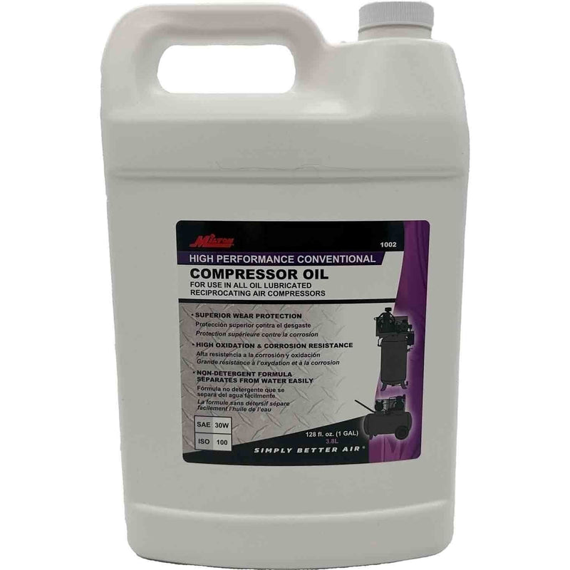 DURAFORCE Milton 1002 High Performance SAE 30W Air Compressor Oil - 1 Gallon