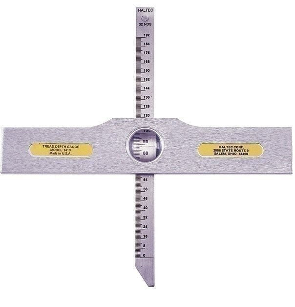DURAFORCE Haltec N-1410 Aluminum Tread Depth Gauge 7 Inch Tire Measurement Tool