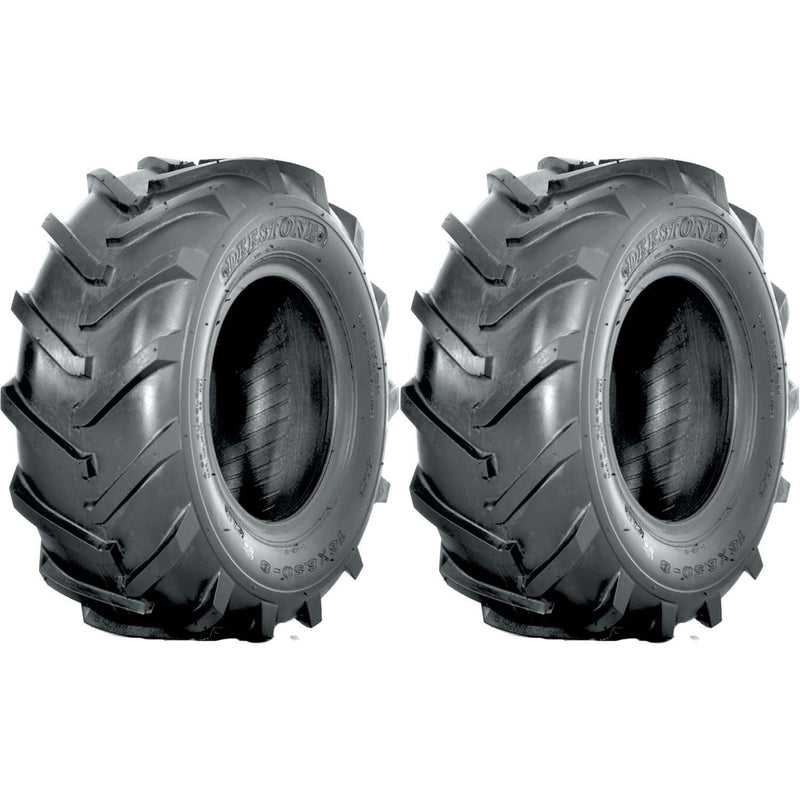 DURAFORCE Deestone D407 16x6.50-8 4ply Tractor Lug Tires Pack of 2