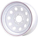 DURAFORCE 16x6 8x6.5 Modular Steel Trailer Wheel White Pinstripe Durable Rim
