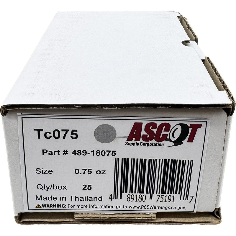 DURAFORCE Ascot T Style Coated Clip-On Wheel Weights 0.75oz Box of 25