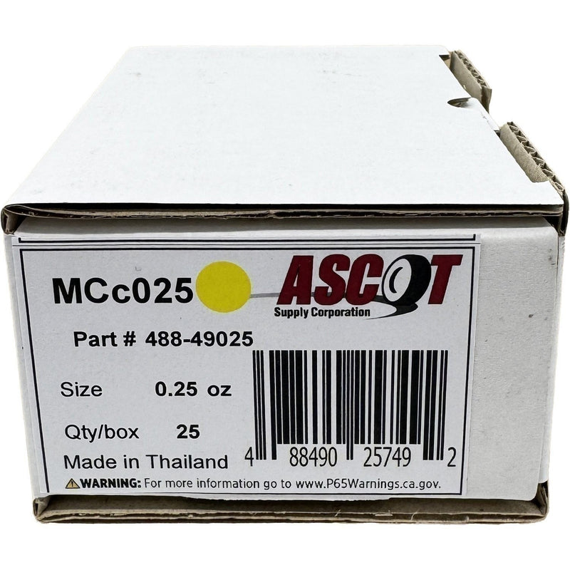 DURAFORCE Ascot MC Coated Clip-On Wheel Weights .25oz - Box of 25
