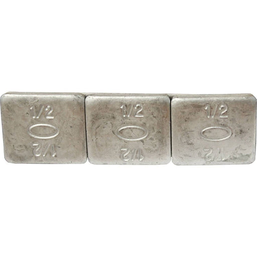 DURAFORCE Plombco 420FE-CW Steel Adhesive Wheel Weights 0.50 oz 3/4" 640 Pack