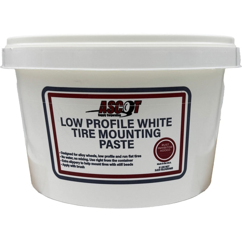 DURAFORCE Ascot 8lb White Paste Tire Mounting Low Profile Compound