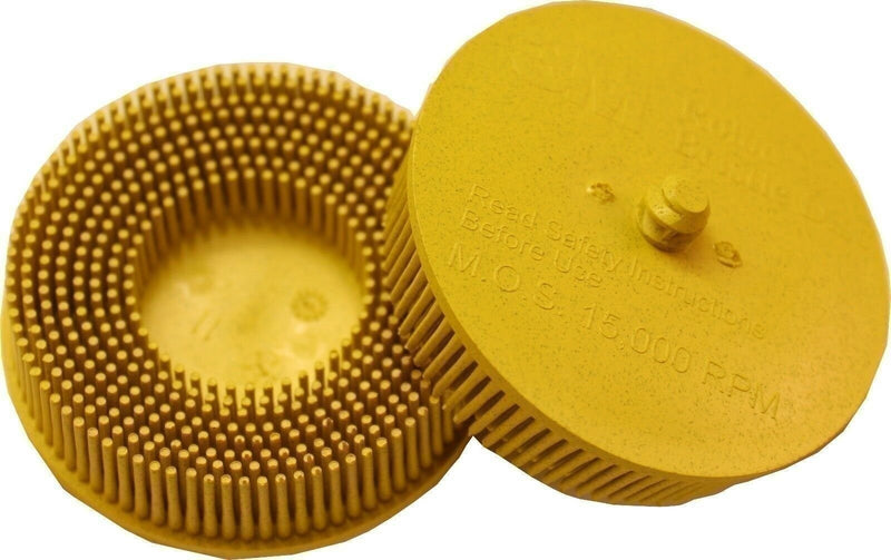 DURAFORCE 3M 07527 3" 80 Grit Scotch-Brite Roloc Bristle Disc, Pack of 2
