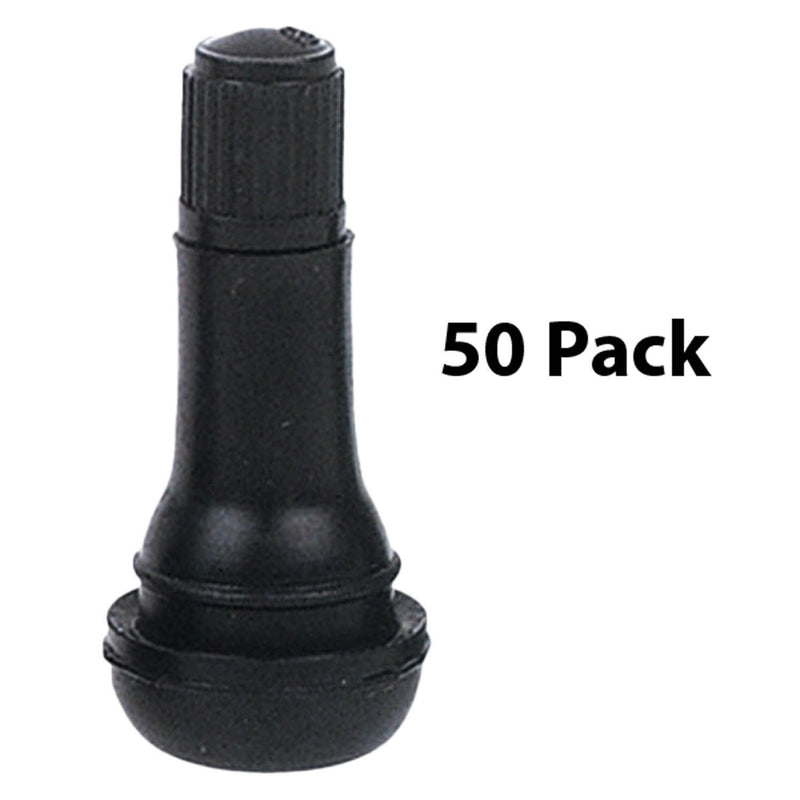 DURAFORCE Ascot TR413 1.25" Rubber Snap-In Valve Stem Pack of 50