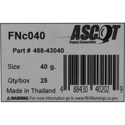 DURAFORCE Ascot FN Coated Clip-On Wheel Weights 40gm (1.375oz) Box of 25