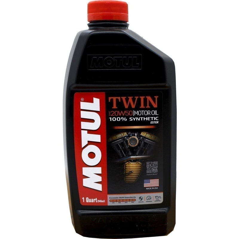 DURAFORCE Motul TWIN 100% Synthetic 4T 20W50 Motor Oil 1L High Performance