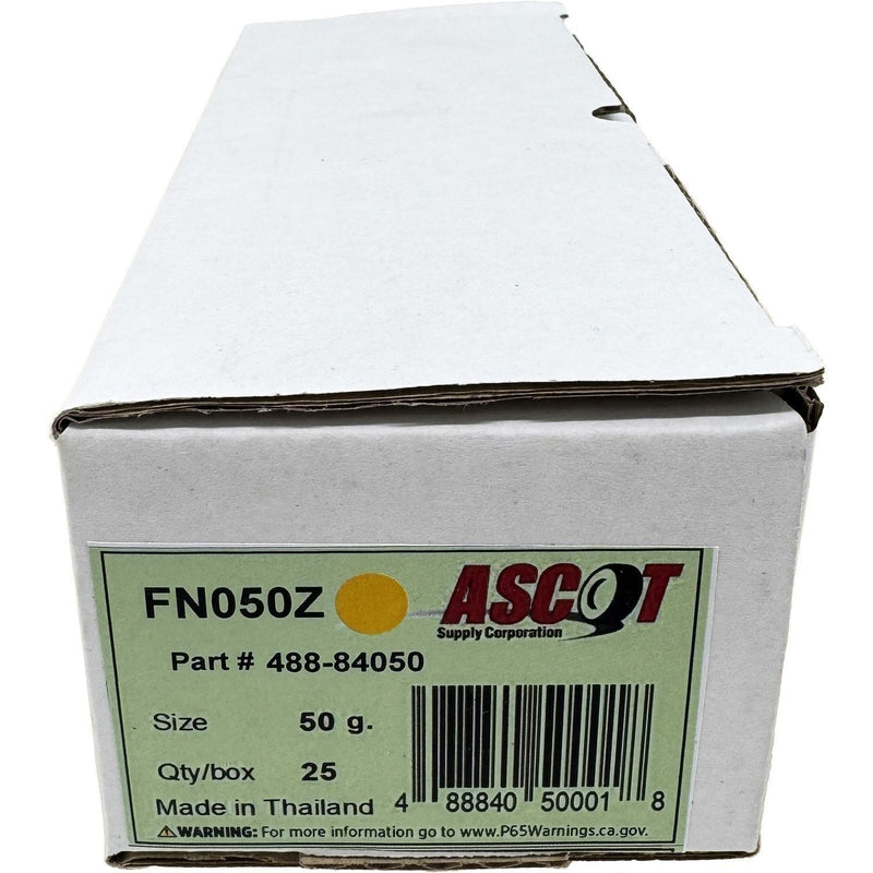 DURAFORCE Ascot FN Coated Zinc Clip-On Wheel Weights 50g (1.75oz) Box of 25