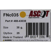 DURAFORCE Ascot FN Coated Clip-On Wheel Weights 35gm (1.25oz) Box of 25