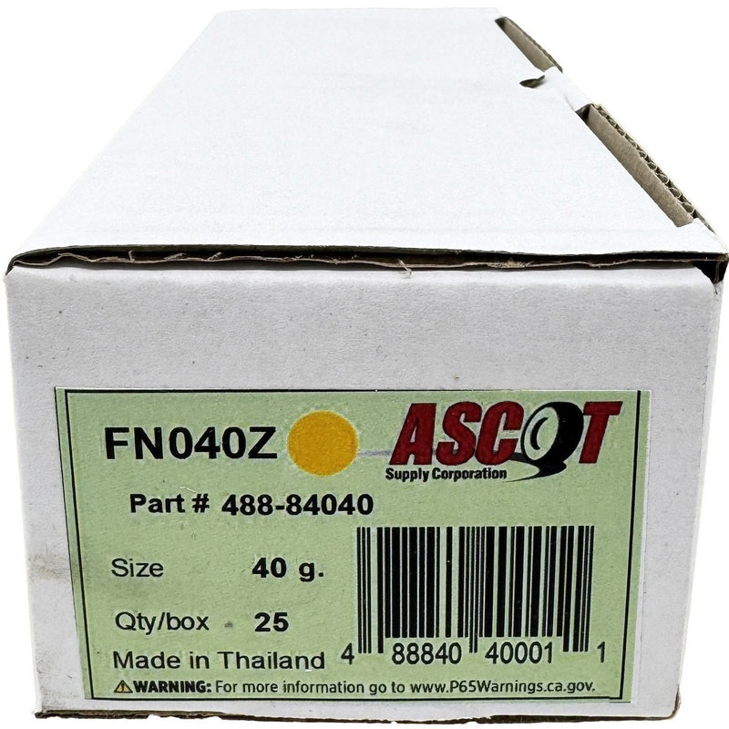 DURAFORCE Ascot FN Style Coated Zinc Clip-On Wheel Weights 40g (1.375oz) Box of 25