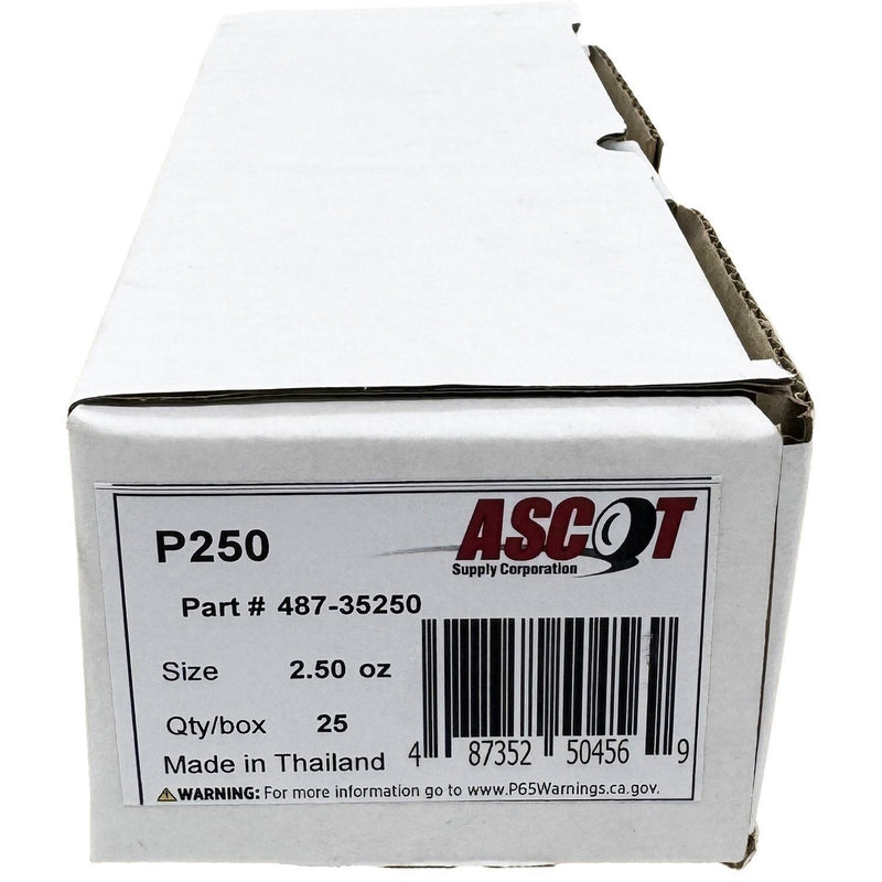 DURAFORCE Ascot P Style Uncoated Lead Clip-On Wheel Weights 2.50oz Box of 25