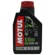 DURAFORCE Motul 5100 4T 10W40 Motor Oil 1L High Performance Synthetic Motorcycle Oil