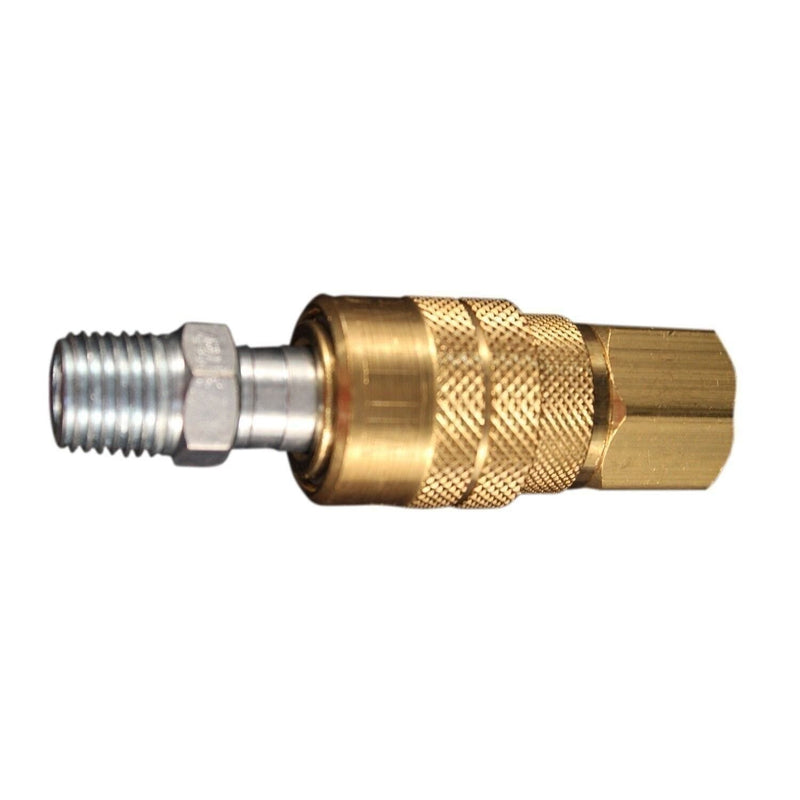 DURAFORCE Milton S-711 1/4" NPT M Style Coupler & Plug Pack of 10 - Air Tool Fittings