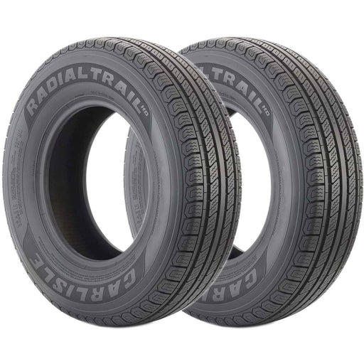 DURAFORCE Carlisle Radial Trail HD Trailer Tire ST185/80R13 6ply LRC Pack of 2