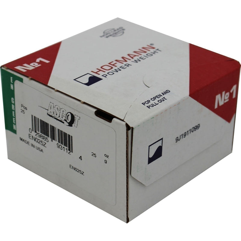 DURAFORCE Perfect Equipment EN025Z Zinc Wheel Weights 25gm (0.875 oz) Box of 25
