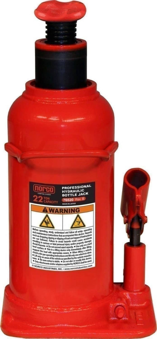 DURAFORCE Norco 22 Ton Heavy Duty Standard Bottle Jack 76520B Durable Hydraulic Jack