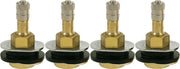 DURAFORCE TR501OV 1.5" Brass Clamp-In Oval Tubeless Truck Tire Valve Stem 4 Pack