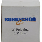 DURAFORCE Rubberhog 2" Polyplug for Flared Contour Wheel 3/8" Arbor Hole