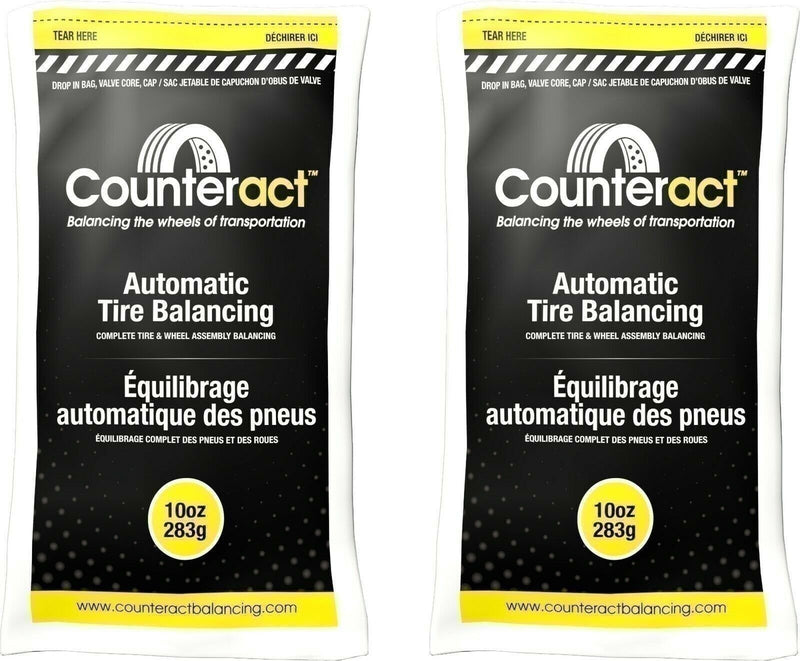 DURAFORCE Counteract 100BNB Tire Balancing Beads 10oz - 2 Bags for Smooth Ride