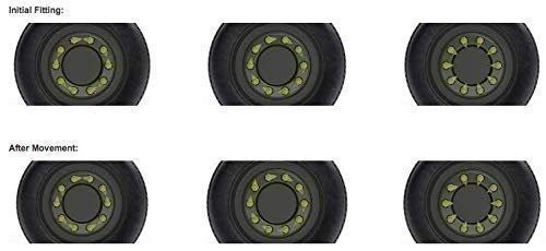 DURAFORCE Checkpoint 33mm Yellow Wheel Nut Indicators Loose Pack of 10