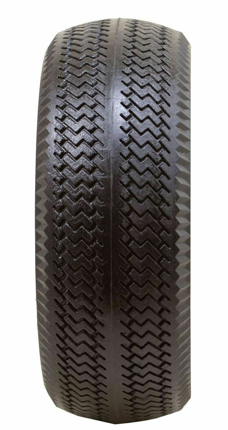 DURAFORCE Marathon 00026P Flat Free Sawtooth Utility Tire on Rim 2.80/2.50-4