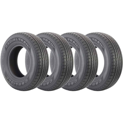 DURAFORCE Carlisle Radial Trail HD Trailer Tire ST185/80R13 6ply LRC Pack of 4