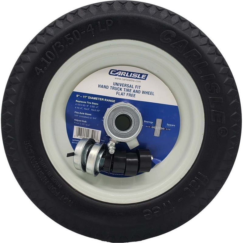 DURAFORCE Carlisle 483811 Flat Free Utility Tire on Rim 4.10/3.50-4 Pack of 2
