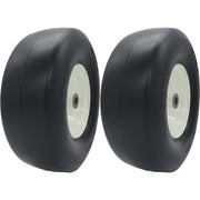 DURAFORCE Marathon 30346 Flat Free Lawn & Garden Tire 13x5.00-6 on Rim Pack of 2