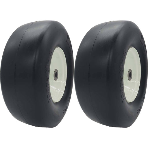 DURAFORCE Marathon 30346 Flat Free Lawn & Garden Tire 13x5.00-6 on Rim Pack of 2