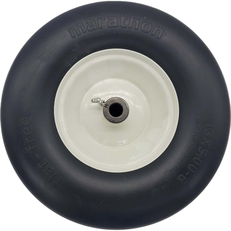 DURAFORCE Marathon 30346 Flat Free Lawn & Garden Tire 13x5.00-6 on Rim Pack of 2
