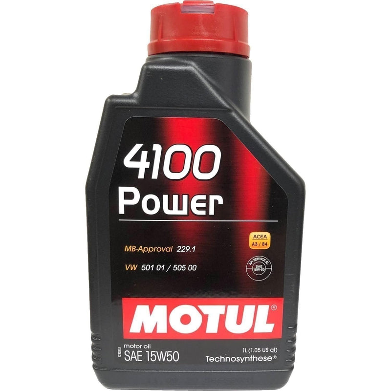 DURAFORCE Motul 4100 Power 15W50 Motor Oil 1L Pack of 4 High Performance Engine Oil