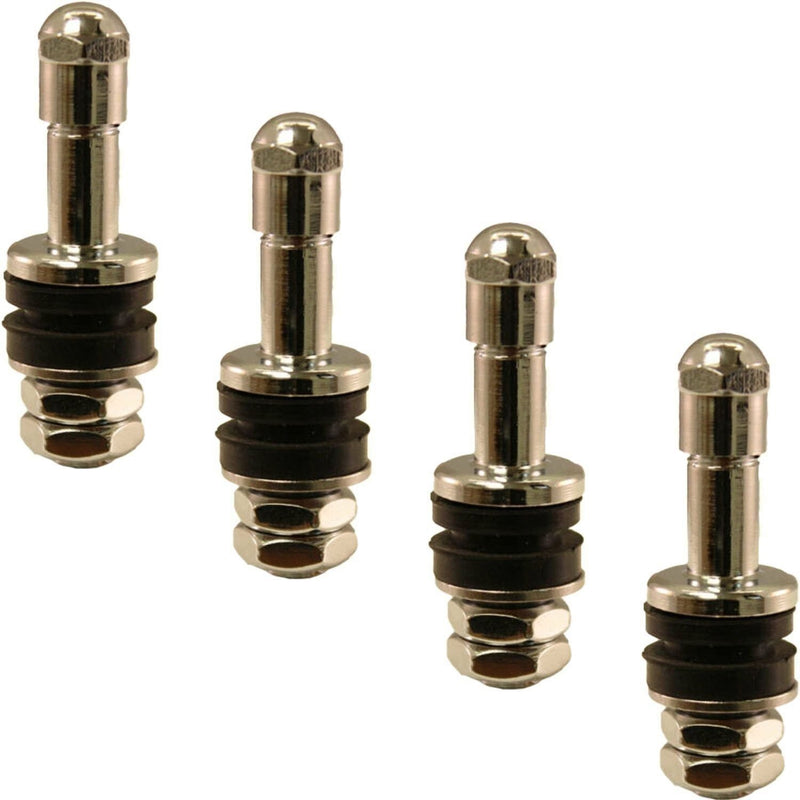 DURAFORCE TV6030 Einky 1-1/4" Chrome Valve Stem Pack of 4 High Performance No Show