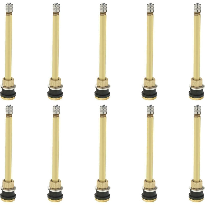 DURAFORCE TR573 4-3/8" Brass Tubeless Truck Tire Valve Stem Clamp Pack of 10