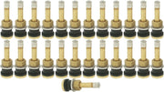 DURAFORCE TR500 2" Brass Tubeless Truck Tire Valve Stem Clamp-in Pack of 25
