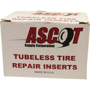DURAFORCE Ascot 4" Brown Tubeless Tire Repair Inserts - Box of 60 Durable Plugs