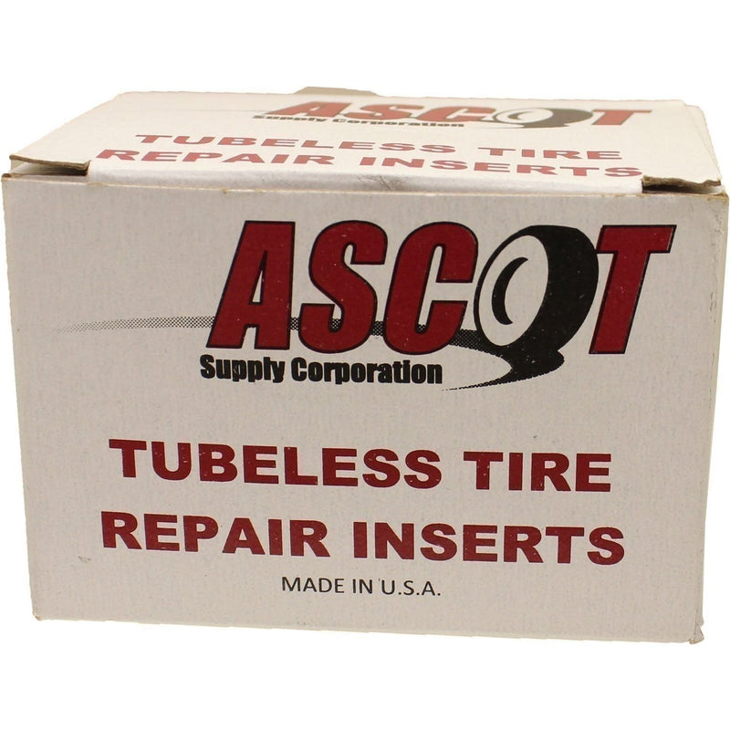 DURAFORCE Ascot 4" Brown Tubeless Tire Repair Inserts - Box of 60 Durable Plugs