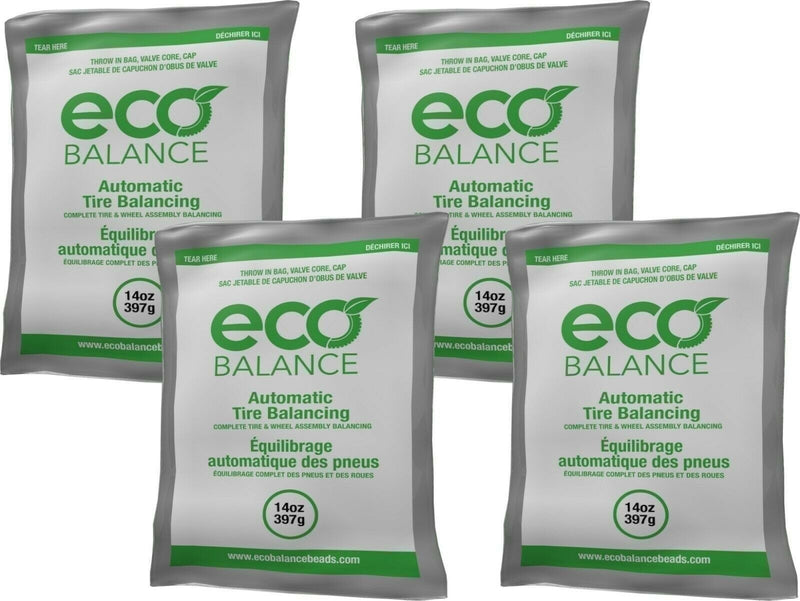 DURAFORCE ECO Balance 14EB Tire Balancing Beads 14oz - 4 Bags for Smooth Ride
