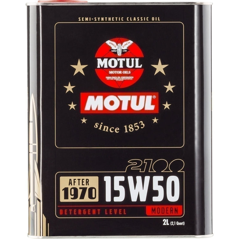 DURAFORCE Motul 2100 Classic 15W50 Semi-Synthetic Motor Oil 2L