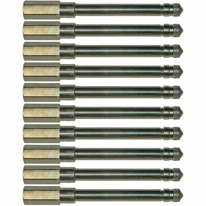 DURAFORCE Schrader 7383 Truck Valve Extensions 6-1/16" Metal Pack of 10