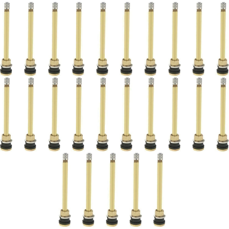 DURAFORCE TR574 5" Brass Tubeless Truck Tire Valve Stem Clamp-in Pack of 25