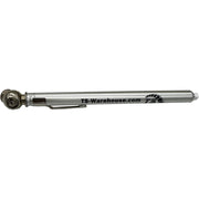DURAFORCE 10-50 PSI Pencil Tire Pressure Gauge Silver Black TS Warehouse Logo