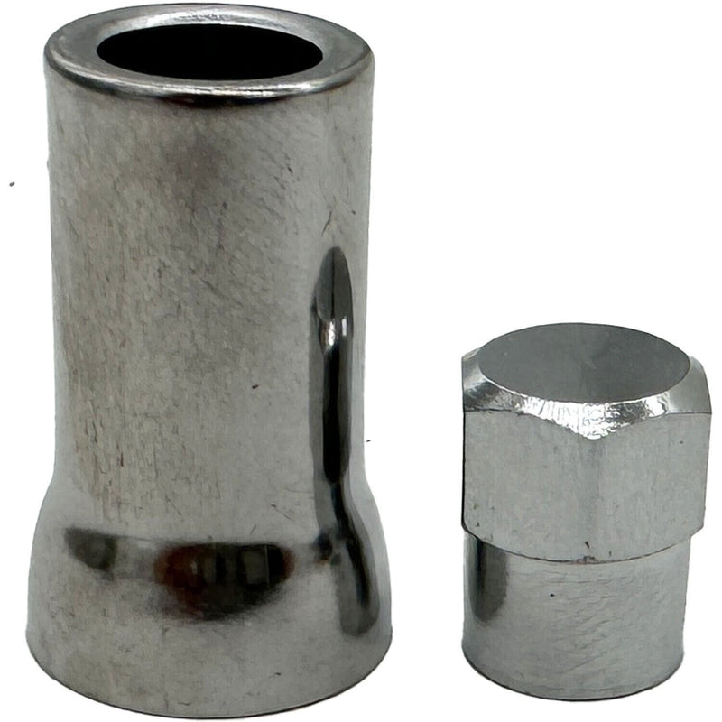 DURAFORCE Dill 950-SC-4 Chrome TPMS Tire Valve Stem Sleeve & Cap 4 Pack Quality Set