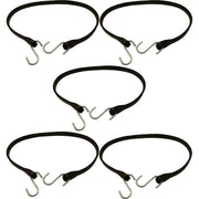 DURAFORCE Peerless CC8431 31" EPDM Rubber Bungee Tarp Straps with Hooks, Pack of 5