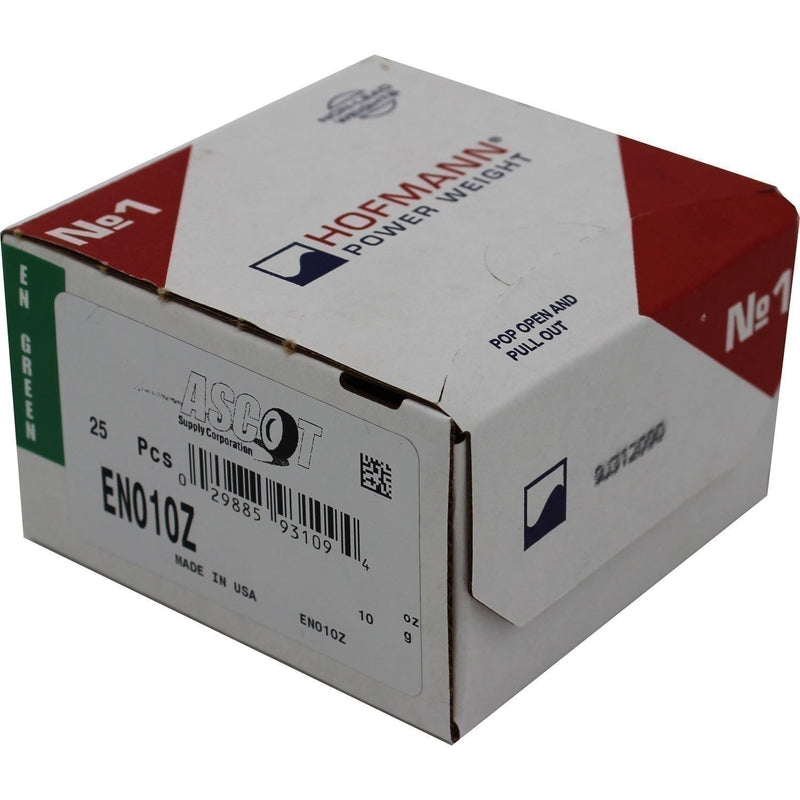 DURAFORCE Perfect Equipment EN010Z Zinc Wheel Weights 10gm 0.25oz Box of 25