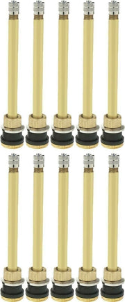 DURAFORCE Dill TR574 5" Brass Tubeless Truck Valve Stem Clamp-in .625 Pack of 10