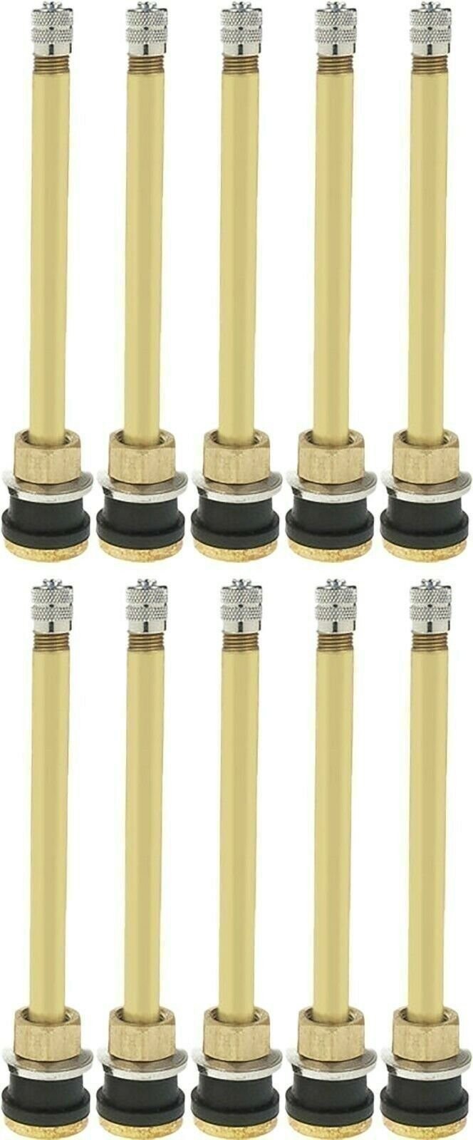 DURAFORCE Dill TR574 5" Brass Tubeless Truck Valve Stem Clamp-in .625 Pack of 10