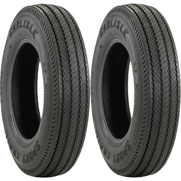 DURAFORCE Carlisle Sport Trail Trailer Tire 4.80-8 LRC 6Ply Pack of 2