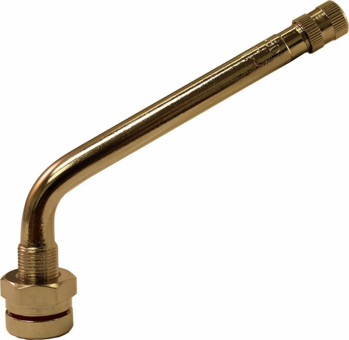 DURAFORCE TR546D Aluminum Truck Wheel Valve Stem 0.98"x3.35" 60° Bend Pack of 10